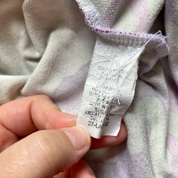 Sew in Love Striped Animal Print Long Sleeve V-Neck Top - Picture 7 of 9